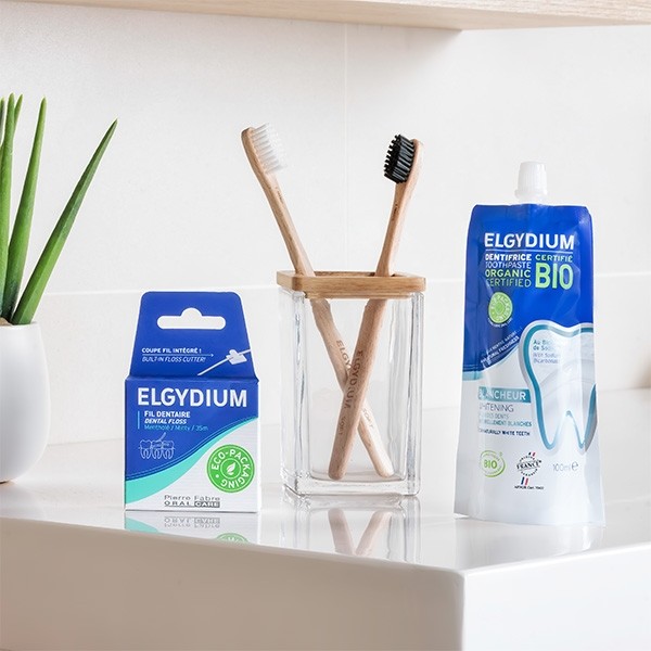 Elgydium fil dentaire ciré mentholé 35 m