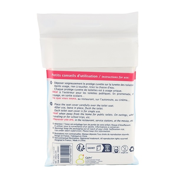 Orgakiddy protège cuvette de toilettes format extra-large