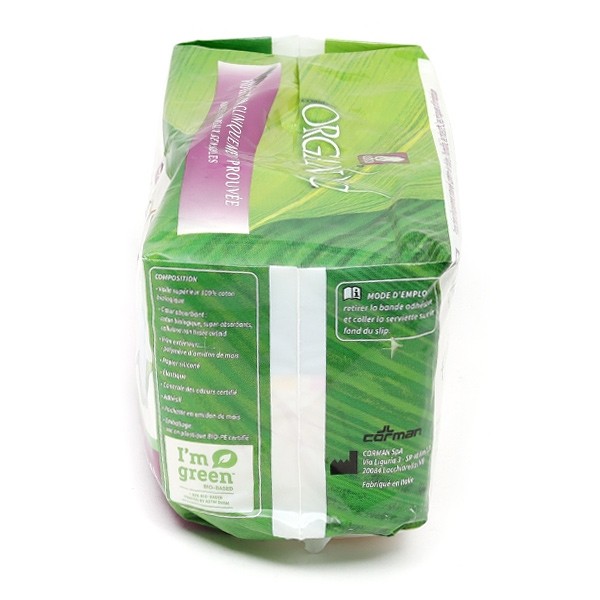 Organyc Serviettes Fuites urinaires Normal 3 gouttes