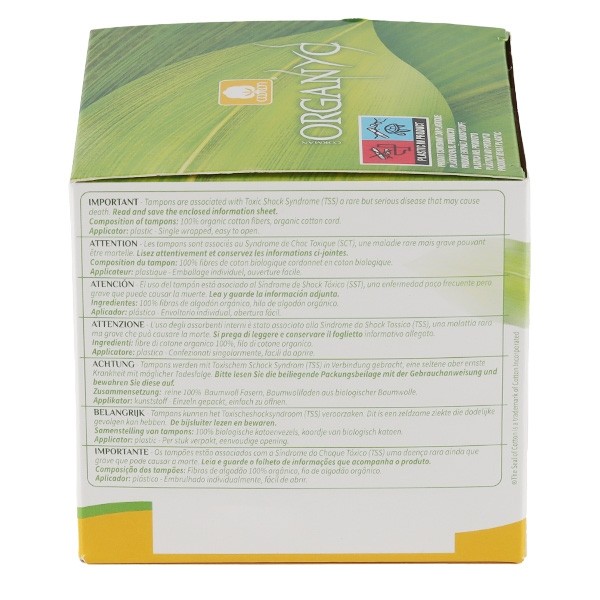 Organyc Tampons coton bio Normal avec applicateur