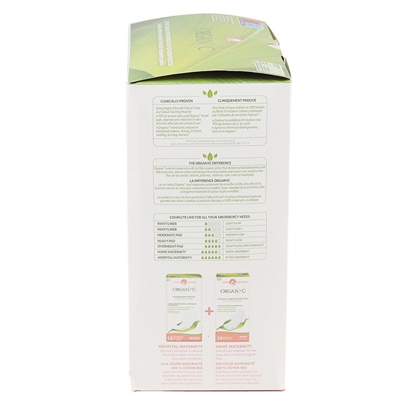 Organyc serviettes hygiéniques Kit maternité