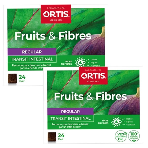 Ortis Fruits et Fibres Regular transit intestinal cubes