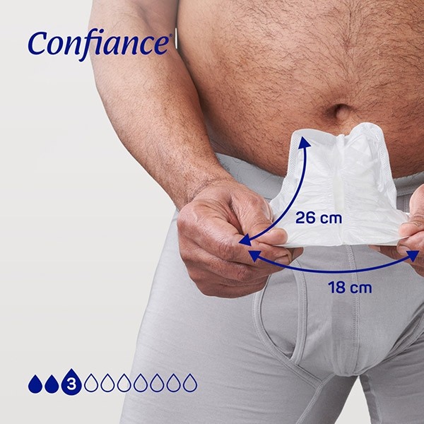 Confiance Men protections absorbantes 3 gouttes