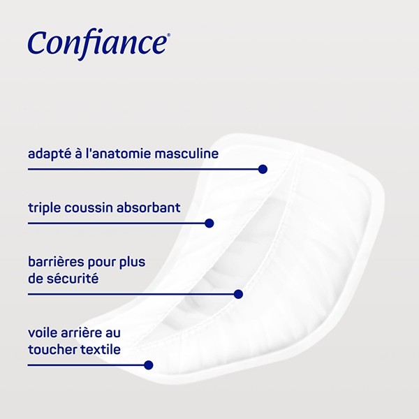 Confiance Men protections absorbantes 3 gouttes
