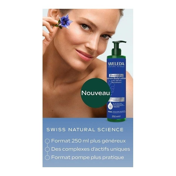 Weleda Lait sérum revitalisant corps Gentiane bleue et Edelweiss