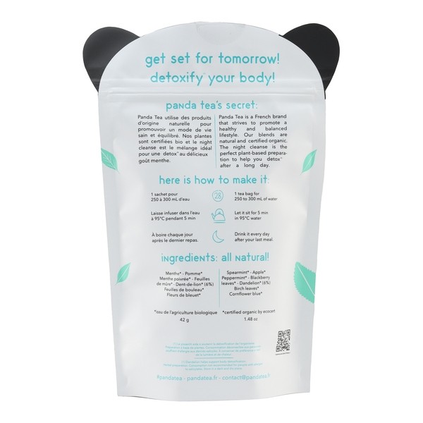 Panda Tea Night Cleanse Infusion détox bio sachets