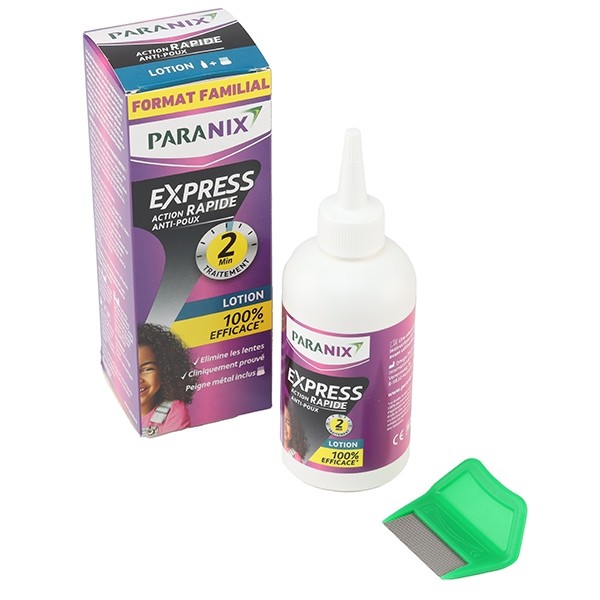 Paranix Express Lotion anti poux + peigne