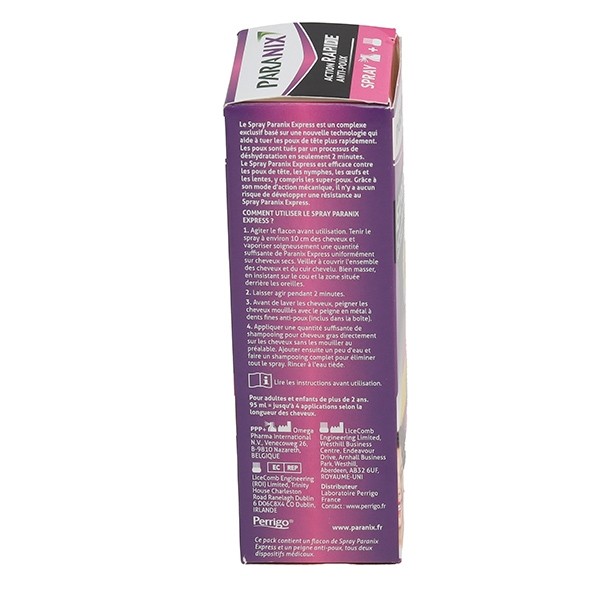 Paranix Express spray anti poux + peigne