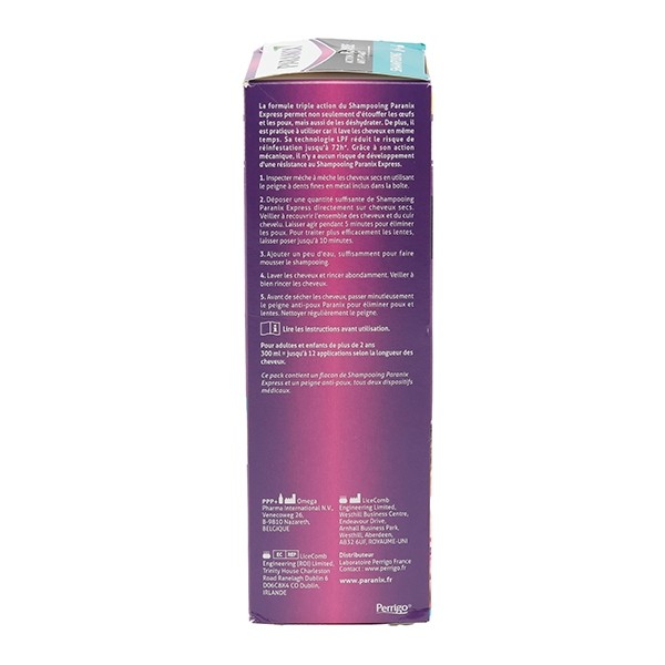 Paranix Express Shampooing anti poux + peigne