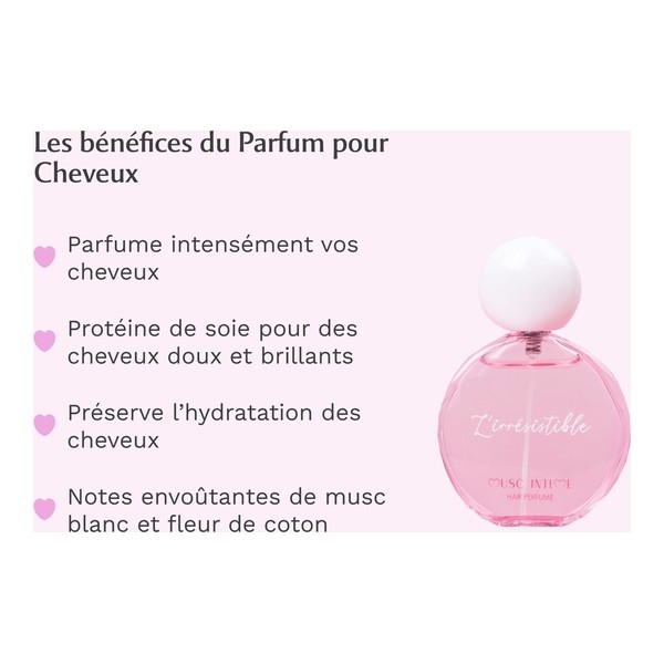 Musc Intime Parfum cheveux Musc blanc L'irrésistible