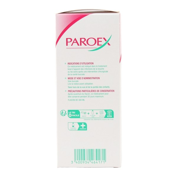 Paroex bain de bouche antiseptique