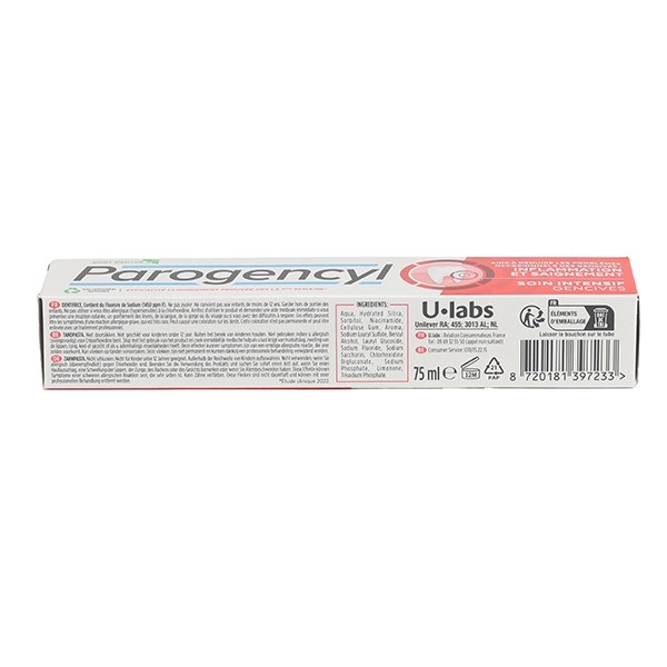 Parogencyl Soin intensif Gencives dentifrice