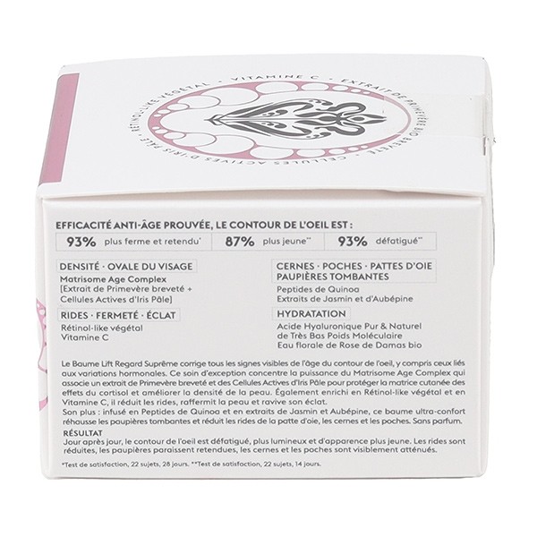 Patyka Age global supreme baume lift regard suprême bio