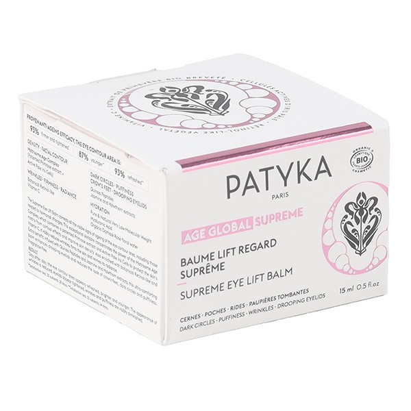Patyka Age global supreme baume lift regard suprême bio