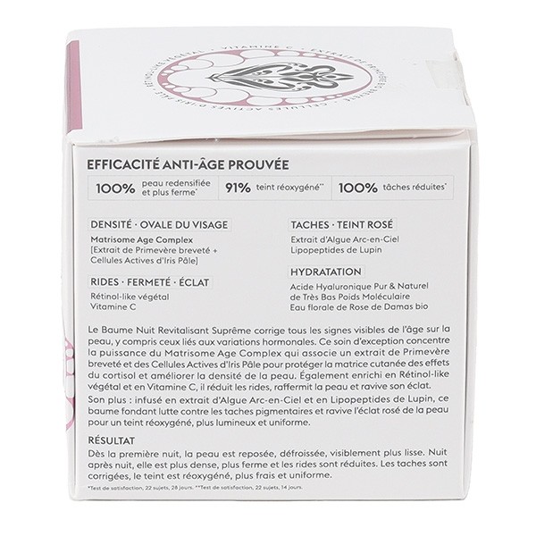 Patyka Age global supreme Baume nuit revitalisant suprême bio