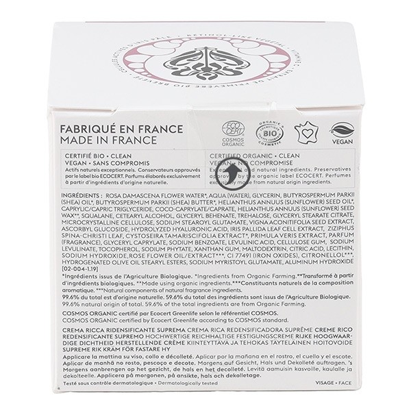 Patyka Age global supreme crème riche redensifiante suprême bio