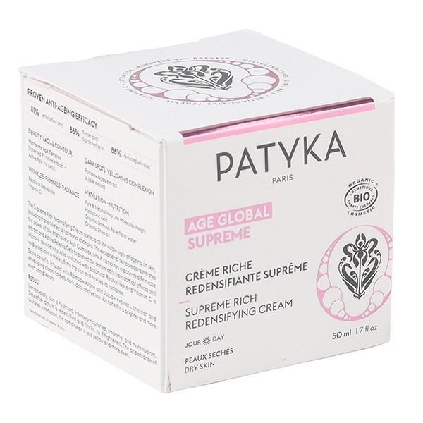 Patyka Age global supreme crème riche redensifiante suprême bio
