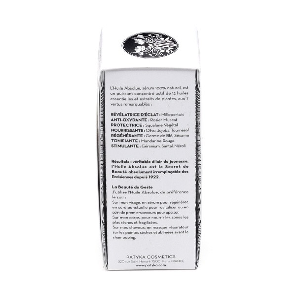 Patyka huile absolue sérum régénérant