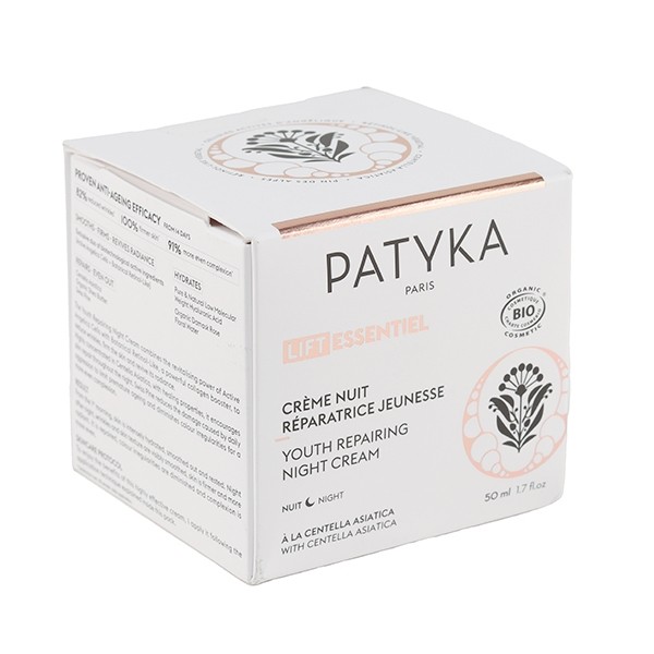 Patyka crème nuit réparatrice jeunesse bio