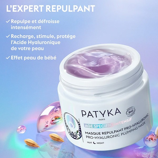 Patyka Masque repulpant Pro Hyaluronic Nuit bio