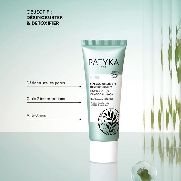 Patyka masque charbon désincrustant