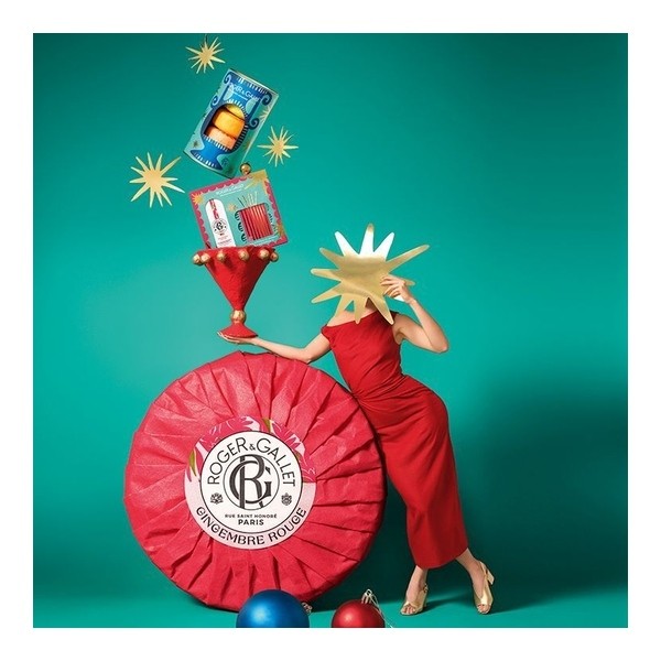 Roger et Gallet Coffret 3 savons Rose Fleur de figuier Gingembre rouge