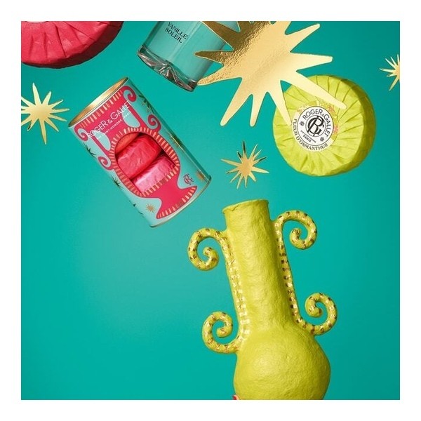 Roger et Gallet Coffret 3 savons Rose Fleur de figuier Gingembre rouge