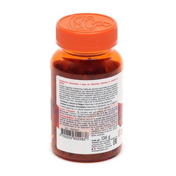Pediakid gummies multivitaminées pour enfant