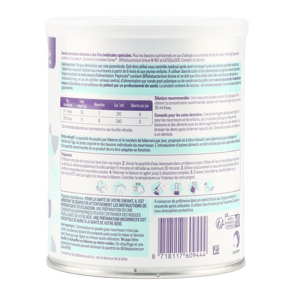 Pepticate Syneo 2 plus de 6 mois