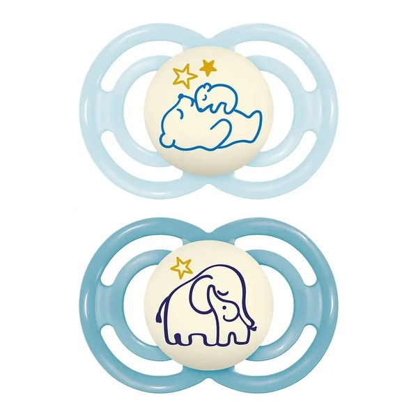 MAM Perfect Nuit Sucette symétrique silicone 18 mois et +