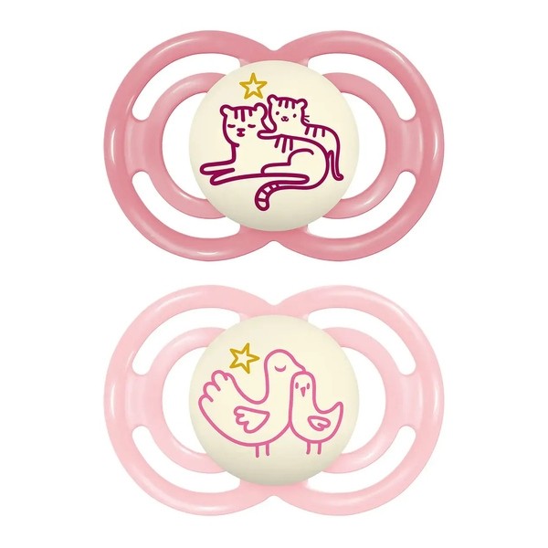 MAM sucette anatomique silicone +6 mois Perfect Nuit