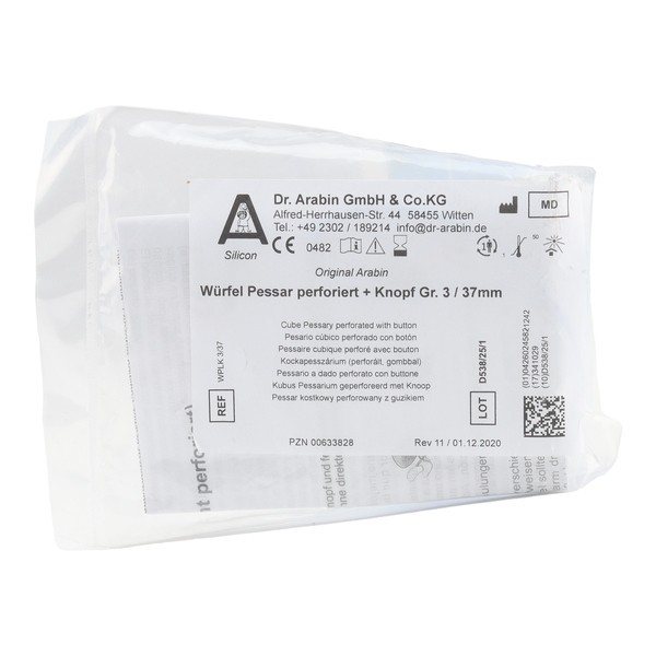 Pessaire Cube perforé Dr Arabin