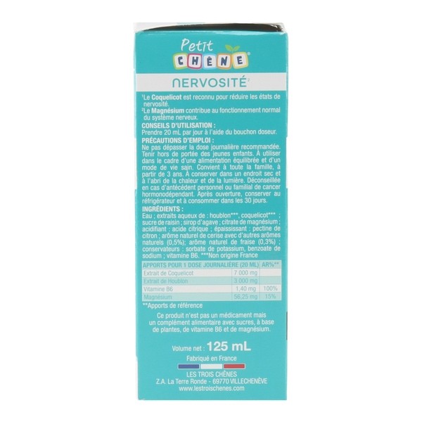 Petit Chêne Nervosité sirop