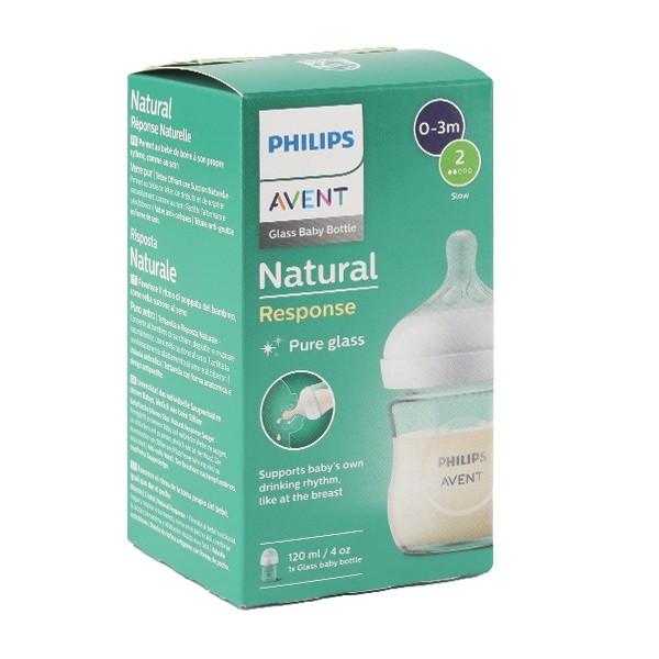 Avent Natural response Biberon en verre 120 ml