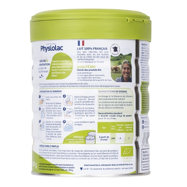 Physiolac Bio 3 lait de croissance