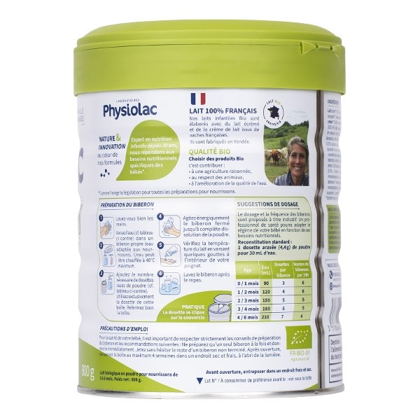 Physiolac Bio lait 1er âge