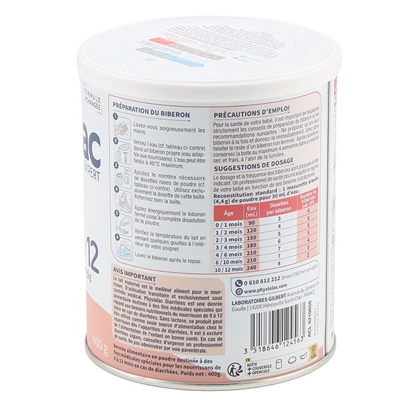 Physiolac Diarrhées 0 - 12 mois