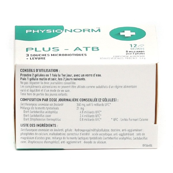 Physionorm Plus ATB gélules