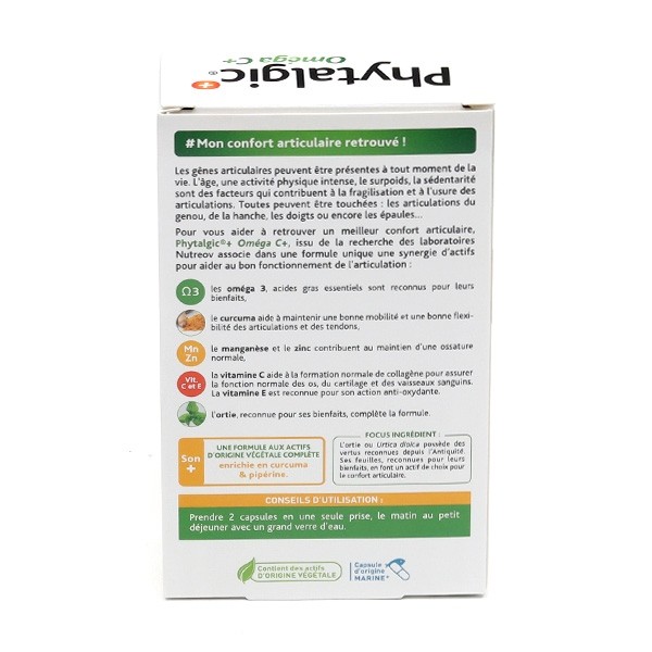 Phytalgic + Oméga C+ Confort articulations capsules