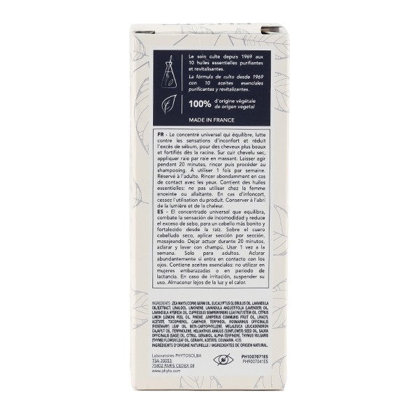 Phyto Polléine Solution cuir chevelu Concentré équilibrant fortifiant