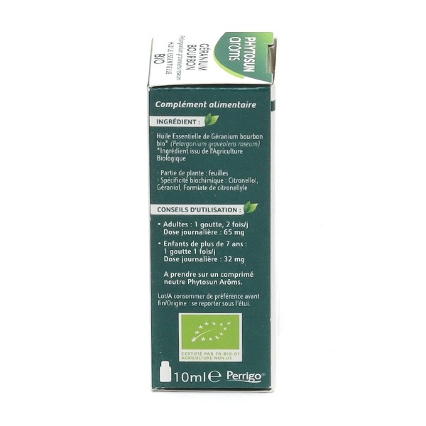 Phytosun Arôms huile essentielle Géranium Bio