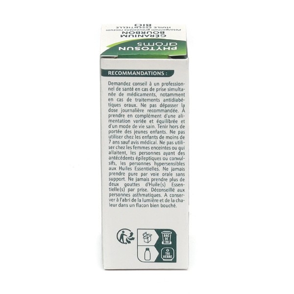 Phytosun Arôms huile essentielle Géranium Bio