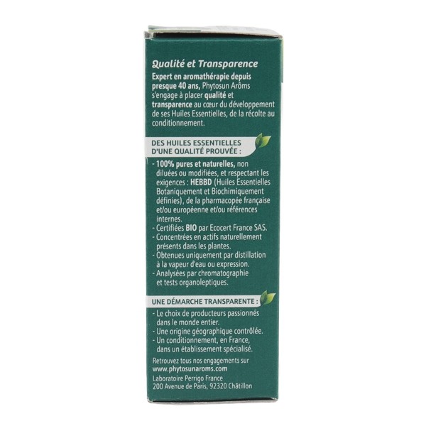 Phytosun Arôms huile essentielle de Menthe poivrée Bio