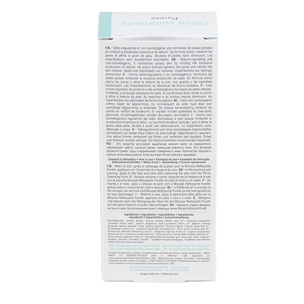 Phyt's Pureté Crème matifiante Bio