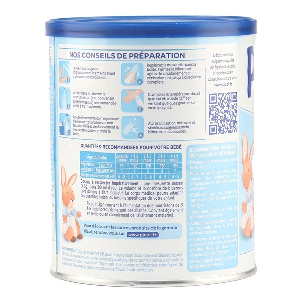 Picot 1 lait pour nourrisson 1er âge