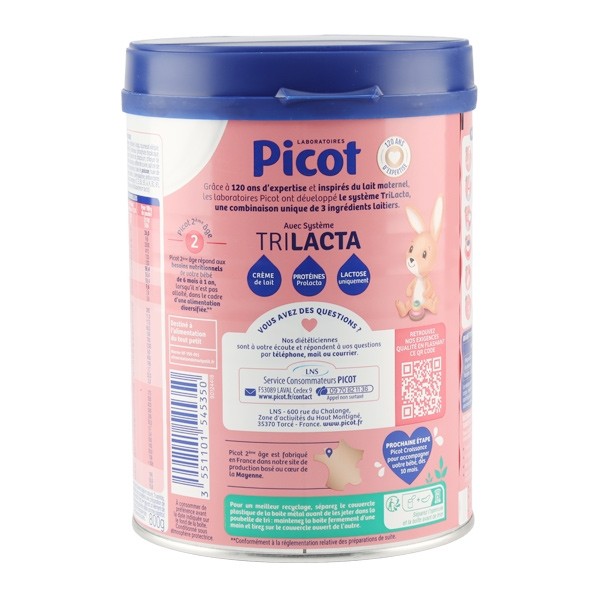 Picot 2 lait 2ème âge