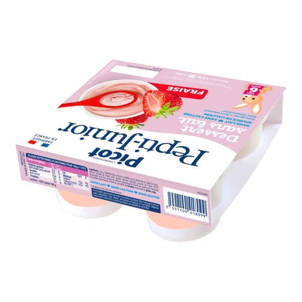Pepti Junior crème dessert sans lait Fraise