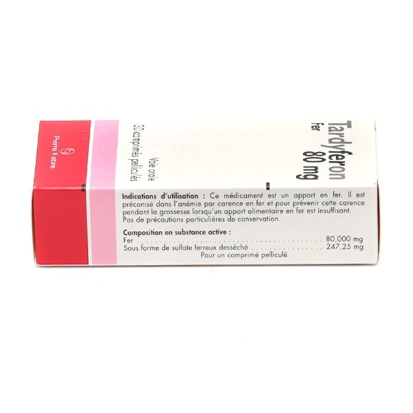 Tardyferon 80 mg comprimé Fer