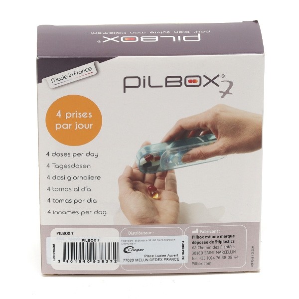 Pilbox 7 pilulier hebdomadaire