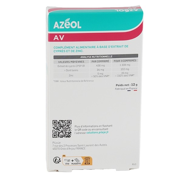 Pileje Azéol AV comprimés